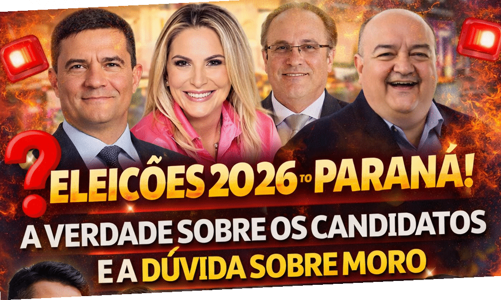 Eleições 2026 no Paraná: o que já é realidade, quem está no jogo e a incógnita Sergio Moro