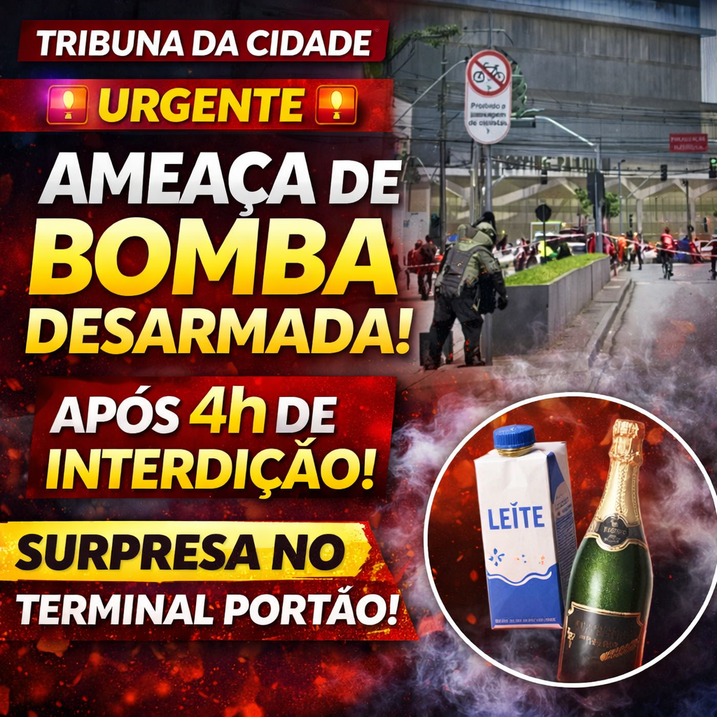 Ameaça de bomba é descartada após quatro horas de interdição no Terminal Portão, em Curitiba