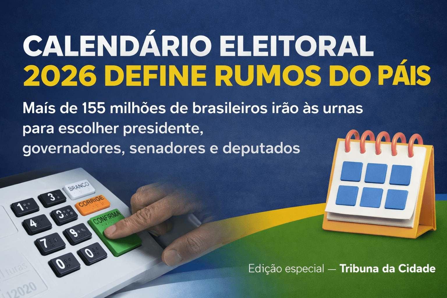 Calendário eleitoral e urnas eletrônicas