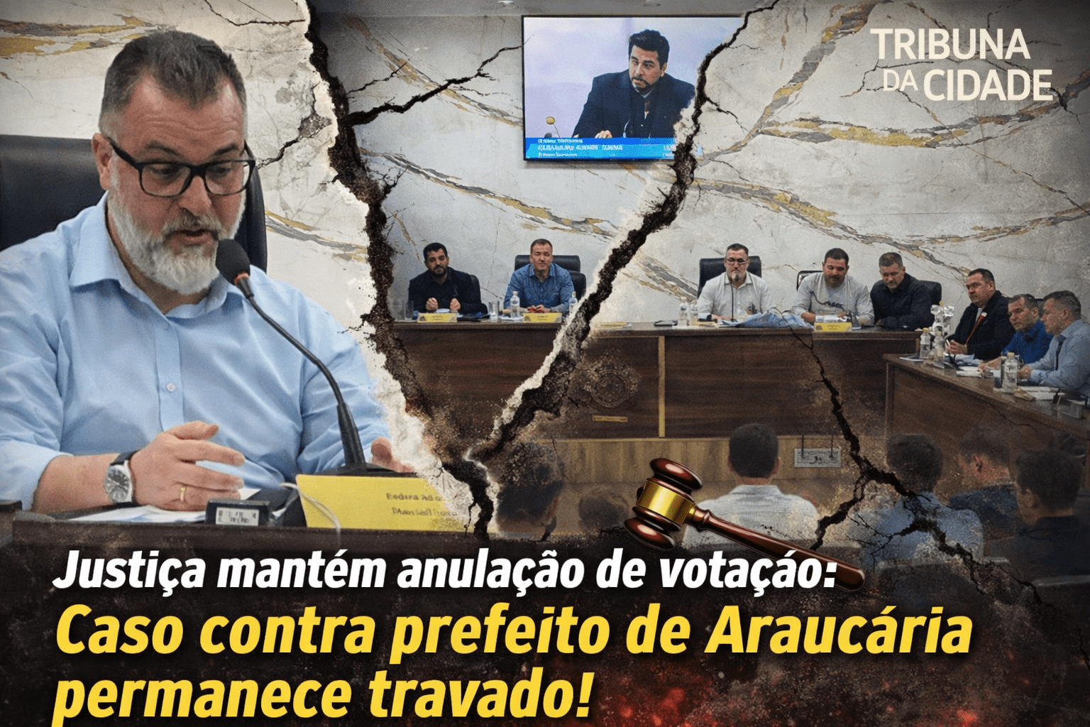Justiça nega liminar e mantém anulação de votação contra prefeito em Araucária
