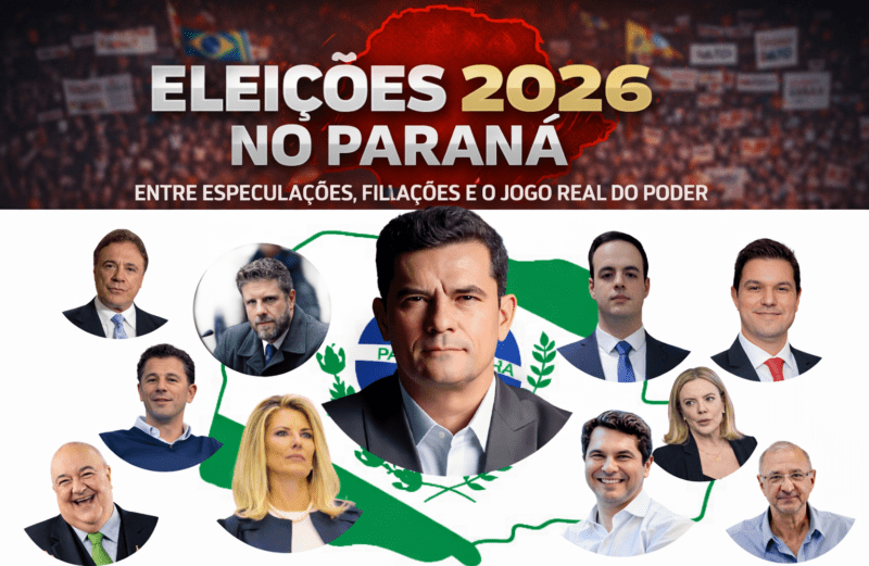 ELEIÇÕES 2026 NO PARANÁ: ENTRE ESPECULAÇÕES, FILIAÇÕES E O JOGO REAL DO PODER
