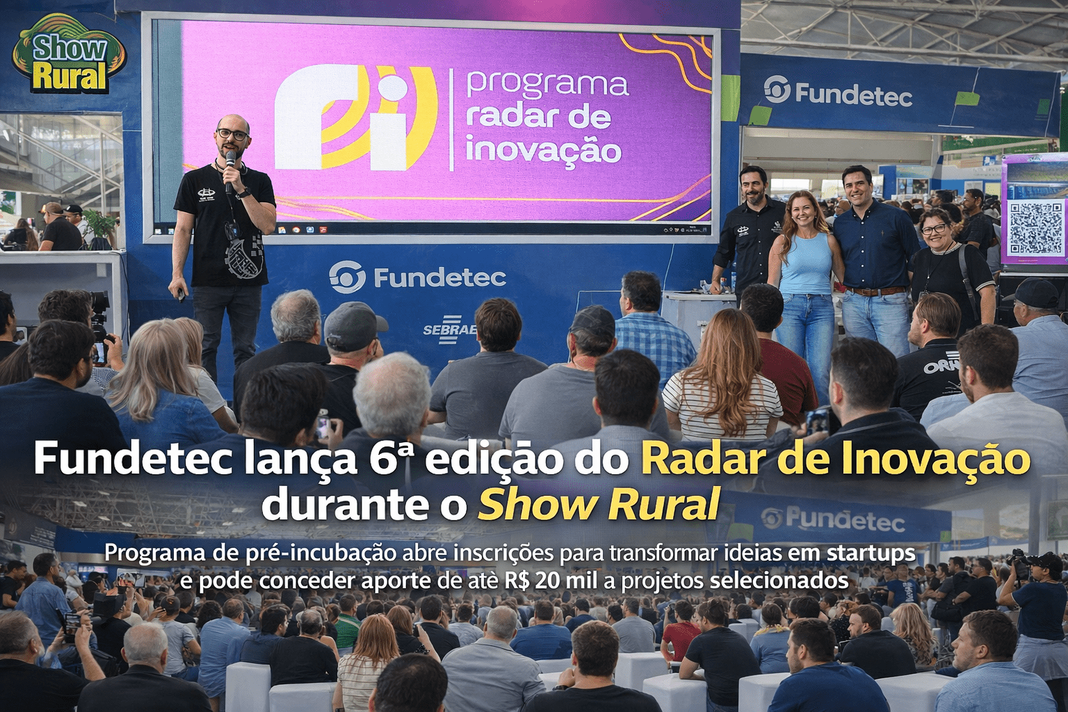 Fundetec abre inscrições para a 6ª edição do Radar de Inovação e impulsiona novas startups em Cascavel