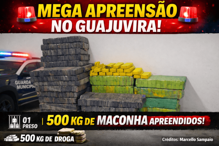 Mega apreensão no Guajuvira