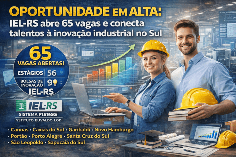 Oportunidades de estágio e bolsas de inovação
