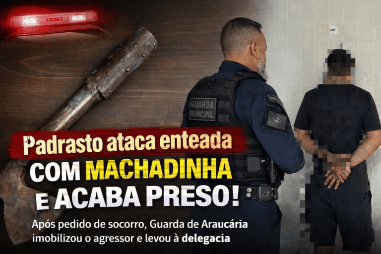 Padrasto detido após agressão com machadinha
