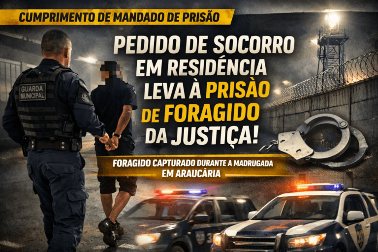 Prisão de foragido em Araucária