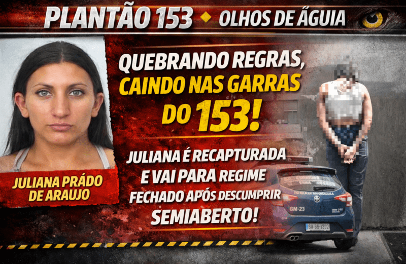 FORAGIDA É PRESA NO CAPELA VELHA E VOLTA PARA O REGIME FECHADO APÓS AÇÃO DO 153