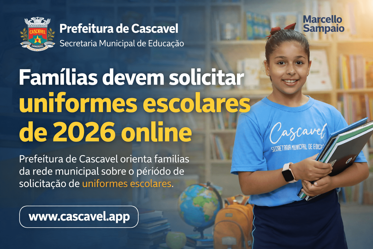 Solicitação de uniformes escolares 2026