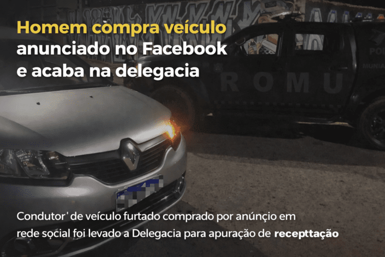 Veículos em operação policial noturna
