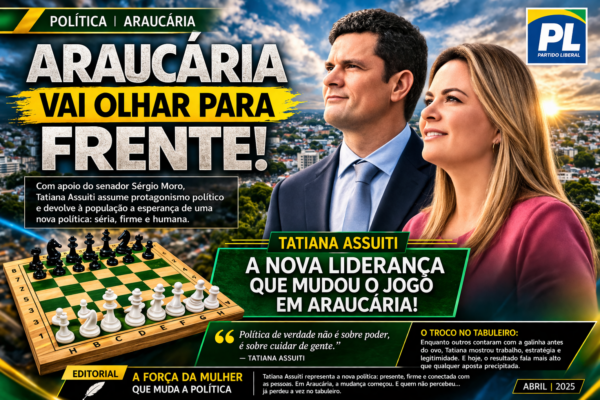 TATIANA ASSUITI ASSUME PROTAGONISMO E REDEFINE O JOGO POLÍTICO EM ARAUCÁRIA