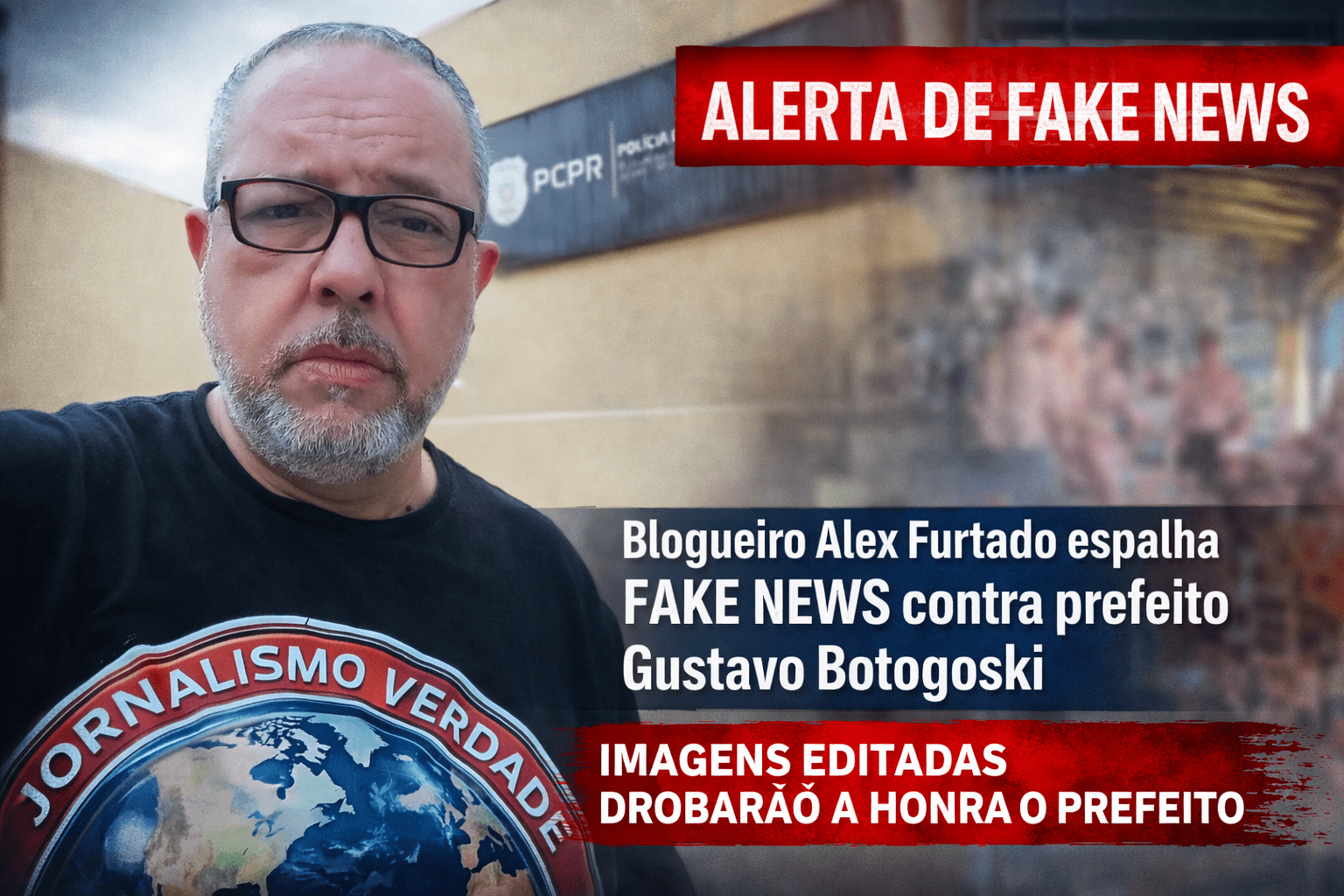 Alerta de fake news envolvendo prefeito