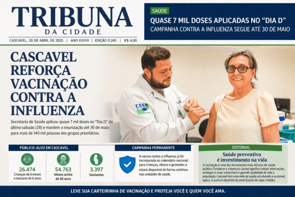 SAÚDE | Cascavel intensifica vacinação contra influenza e reforça chamado à população