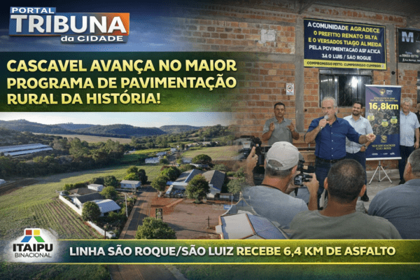 Cascavel avança no maior programa de pavimentação rural da história com entrega no distrito de São Salvador