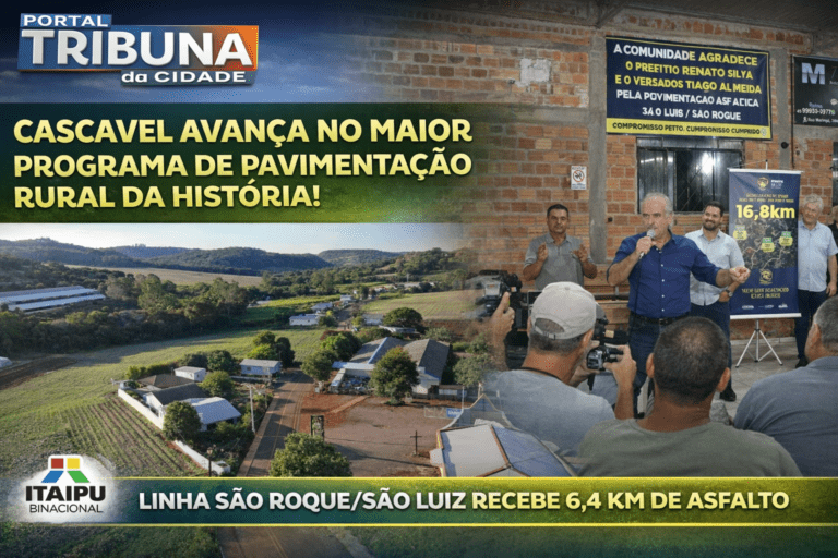 Cascavel avança na pavimentação rural