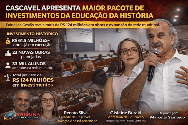 Cascavel investe recorde na educação