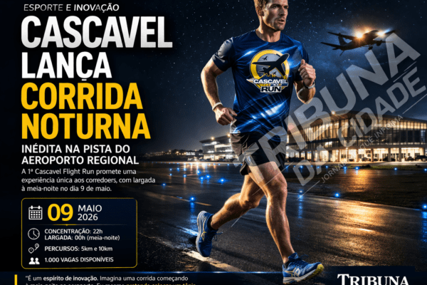 Cascavel lança corrida noturna inédita em pista de aeroporto