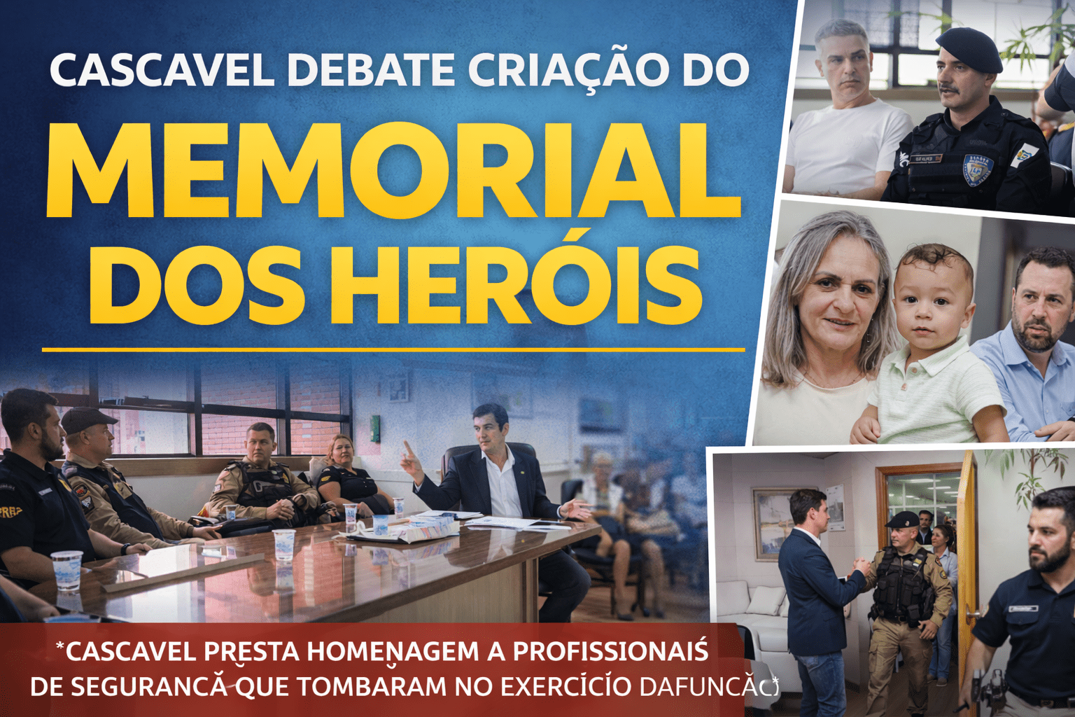 Debate sobre Memorial dos Heróis em Cascavel