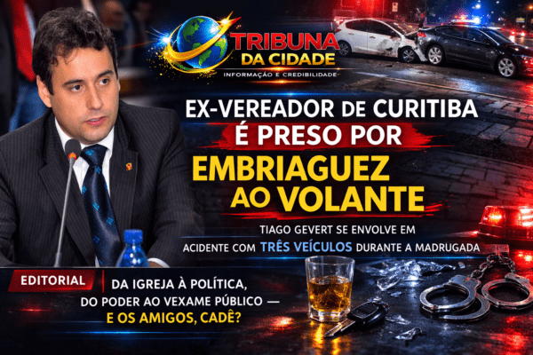 EX-VEREADOR DE CURITIBA É PRESO POR EMBRIAGUEZ AO VOLANTE APÓS ACIDENTE COM TRÊS VEÍCULOS NO BAIRRO HAUER