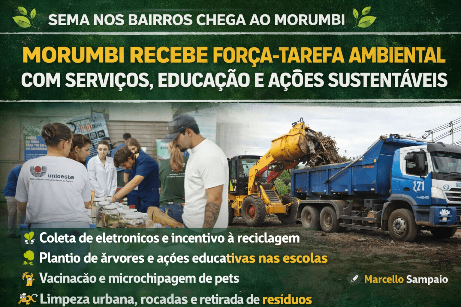 Força-tarefa ambiental em Morumbi