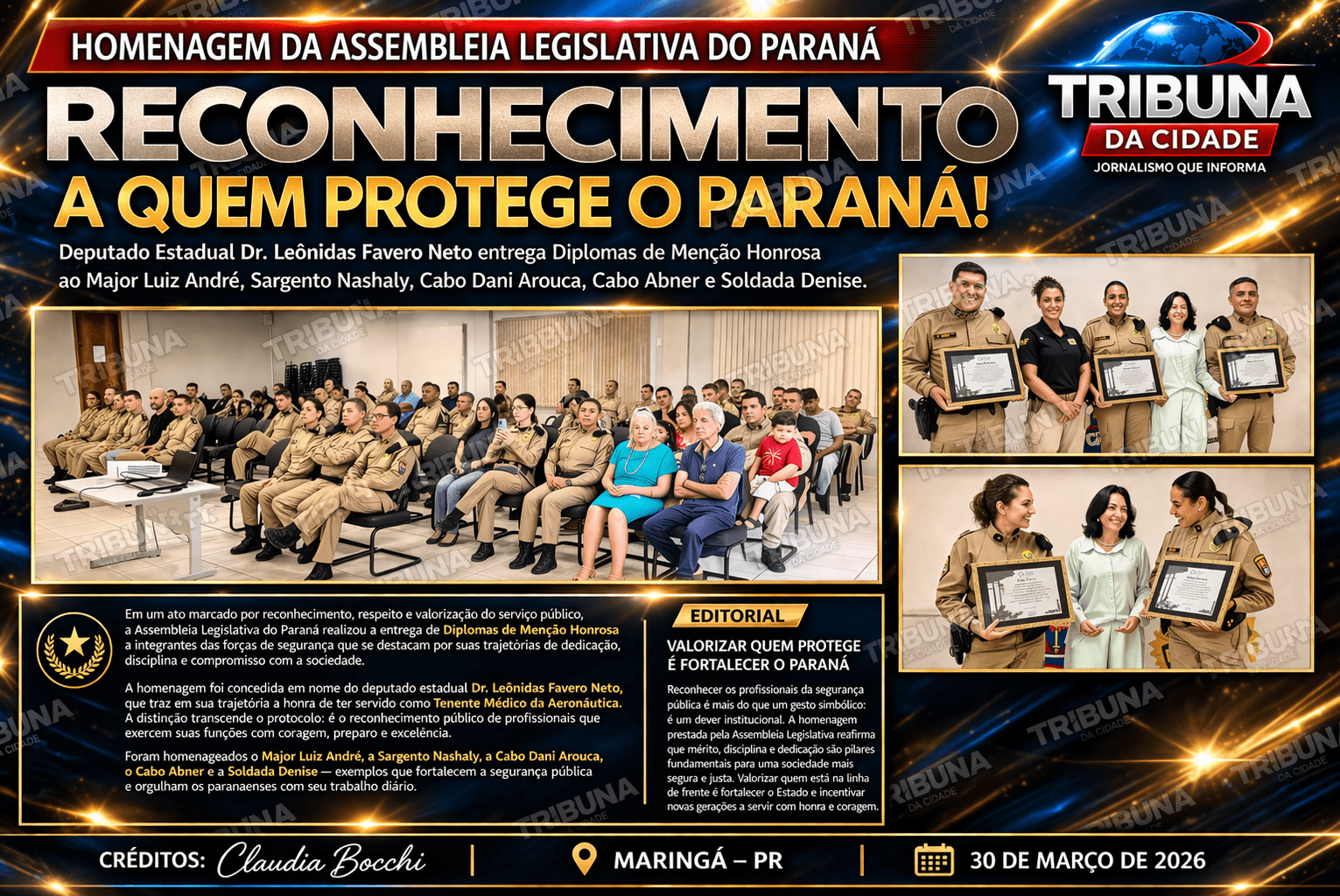 Homenagem aos heróis da segurança