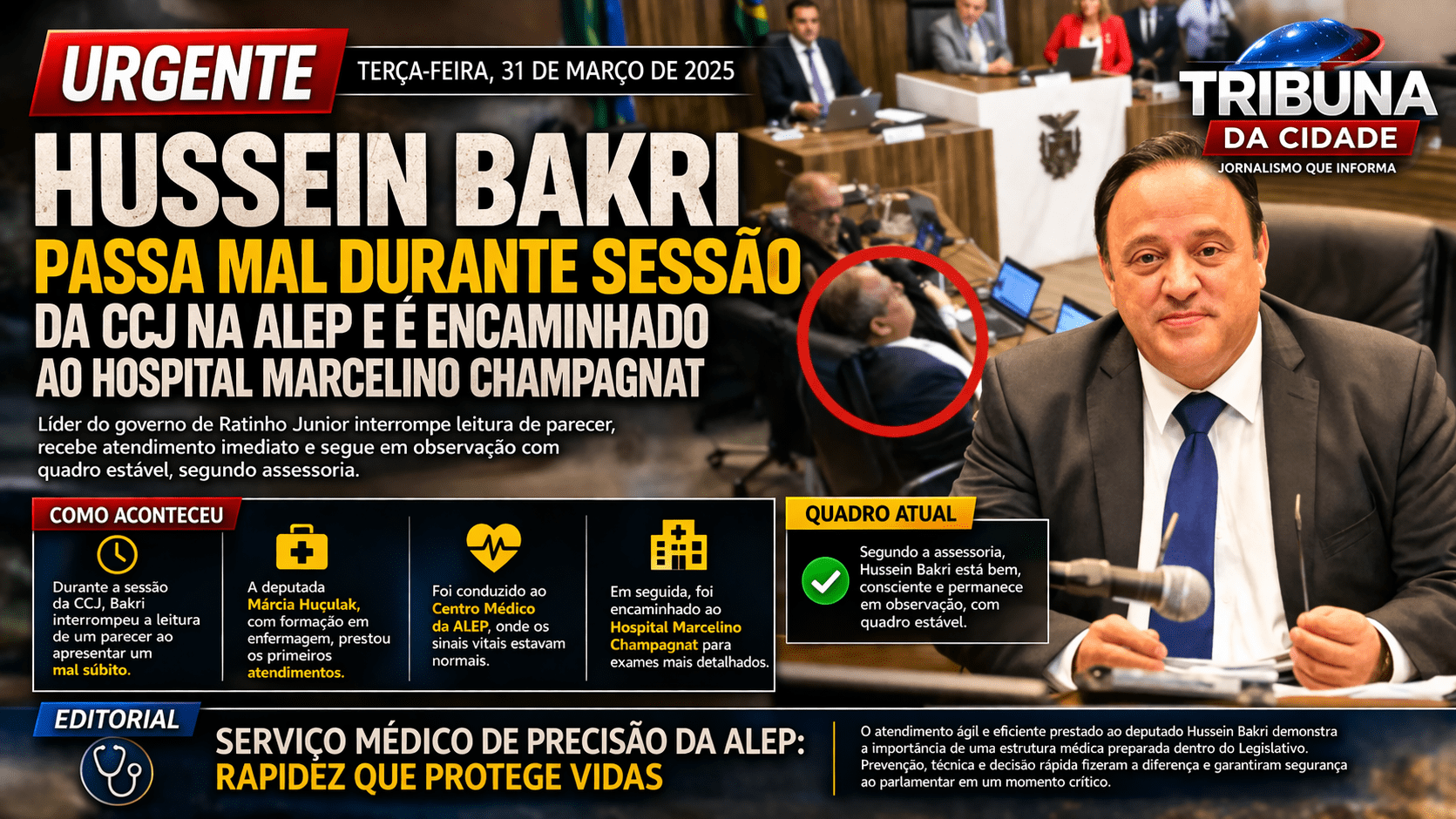 Hussein Bakri passa mal na ALEP