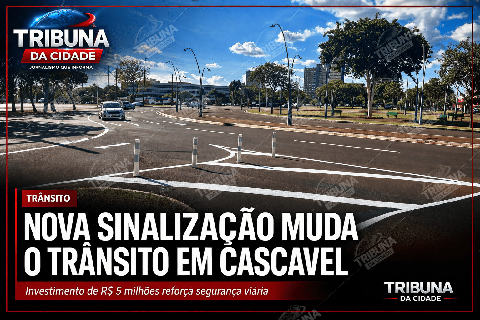 Nova sinalização transforma o trânsito