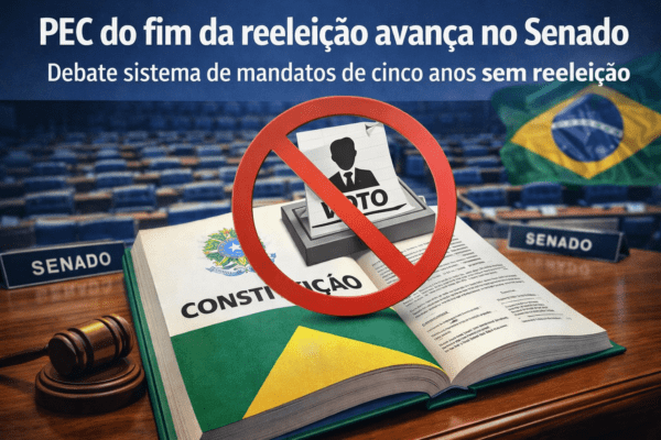 PEC que prevê fim da reeleição avança no Senado e reacende debate sobre reforma política no Brasil