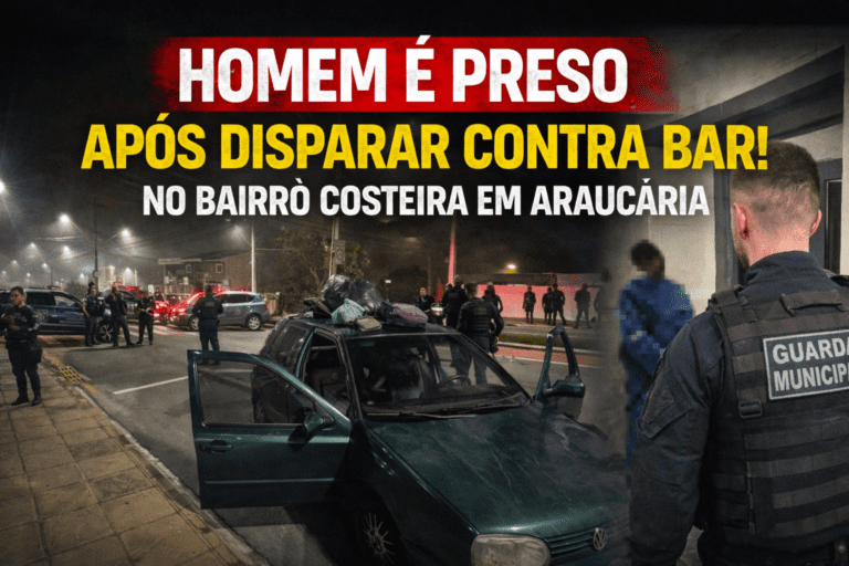 Prisão por disparos em Araucária