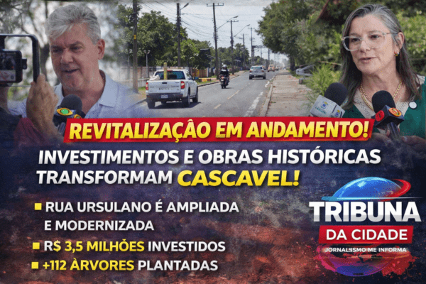 Cascavel acelera desenvolvimento com obras históricas e inicia revitalização de importante via no Santa Felicidade