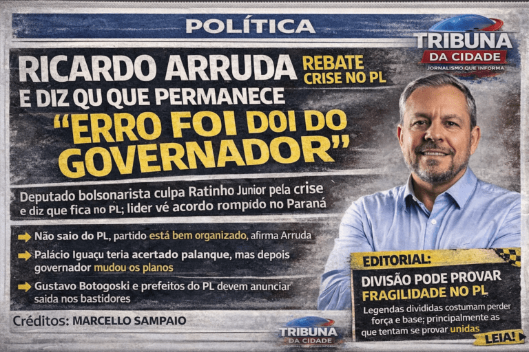 Ricardo Arruda se posiciona no PL
