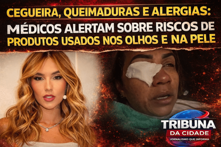 Riscos de produtos de beleza nos olhos