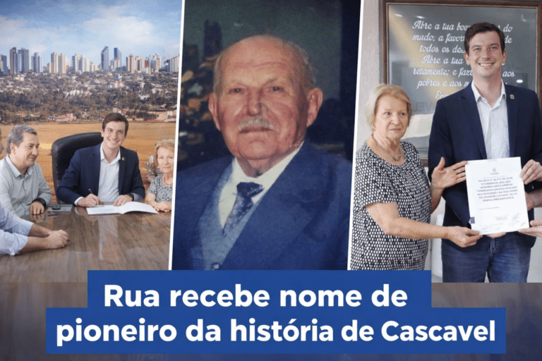 Rua de Cascavel homenageia pioneiro