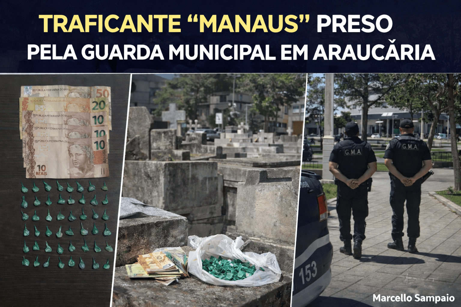 Traficante preso em Araucária