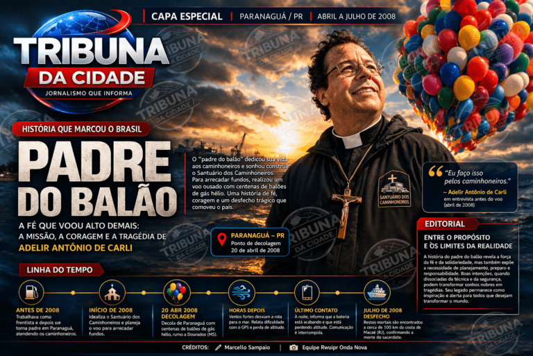 A história do padre do balão