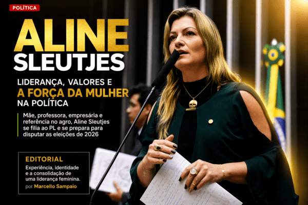 ALINE SLEUTJES SE CONSOLIDA COMO FORÇA POLÍTICA E SE PROJETA PARA 2026 PELO PL