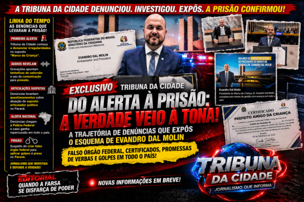 ESPECIAL | TRIBUNA DA CIDADE — DO ALERTA À PRISÃO: COMO VEIO À TONA O ESQUEMA ENVOLVENDO EVANDRO DAL MOLIN