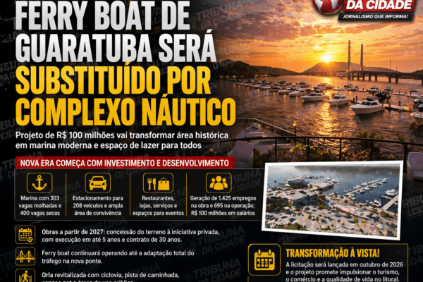 FIM DO FERRY BOAT EM GUARATUBA MARCA NOVA ERA COM COMPLEXO NÁUTICO DE R$ 100 MILHÕES