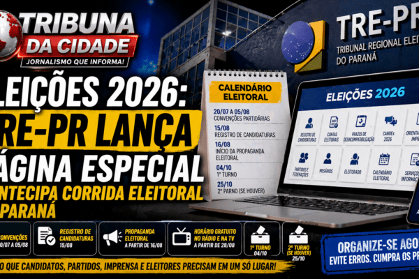 TRE-PR centraliza informações das Eleições 2026 em página especial e antecipa corrida eleitoral no estado