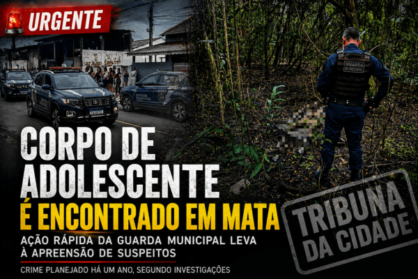CORPO DE ADOLESCENTE É ENCONTRADO EM ÁREA ISOLADA; AÇÃO RÁPIDA DA GUARDA MUNICIPAL LEVA À APREENSÃO DE DOIS SUSPEITOS E REVELA CRIME PLANEJADO