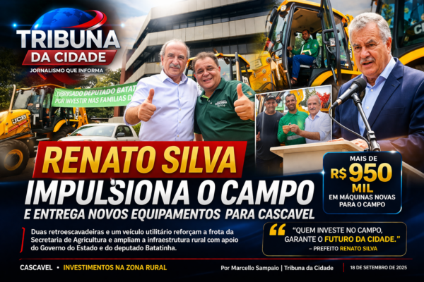 INFRAESTRUTURA RURAL AVANÇA EM CASCAVEL COM NOVOS INVESTIMENTOS E REFORÇO NA FROTA