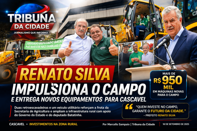 Entrega de equipamentos para o campo