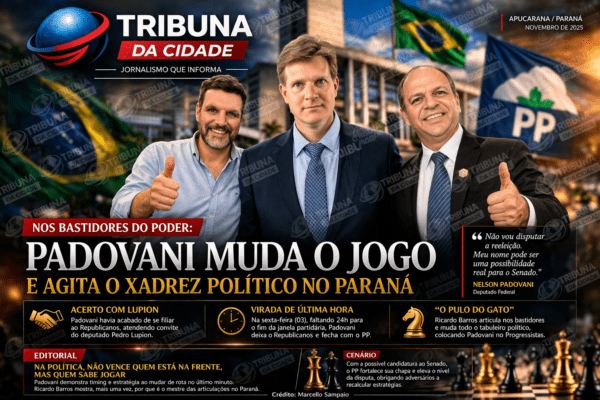 NOS BASTIDORES DO PODER: PADOVANI MUDA O JOGO E AGITA O XADREZ POLÍTICO NO PARANÁ