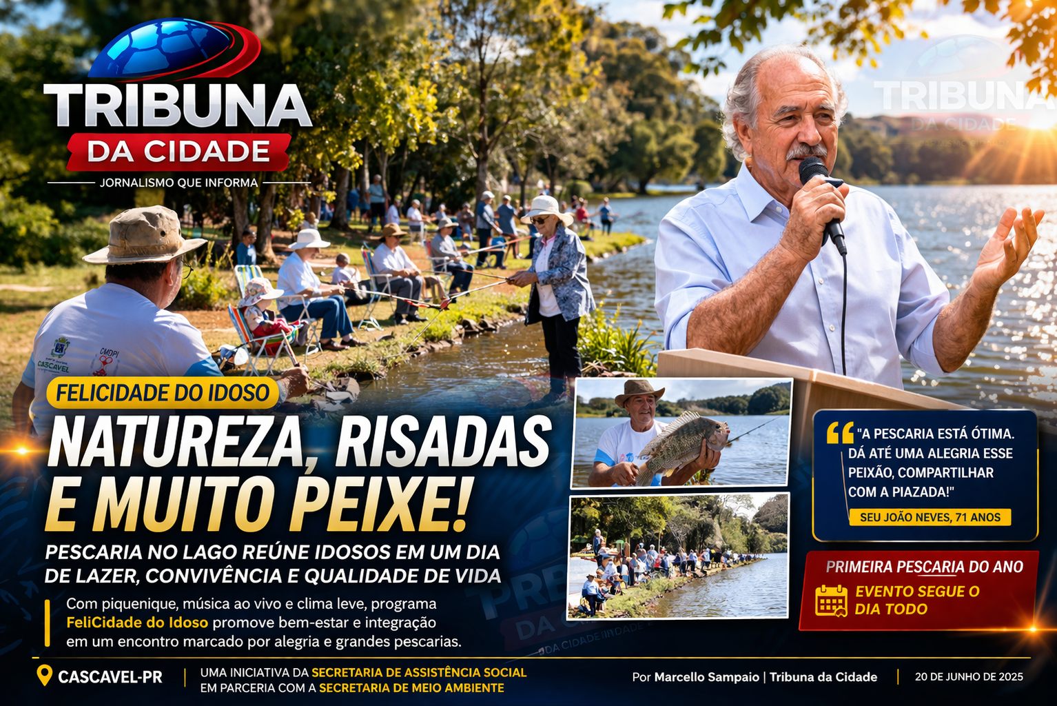 Pescaria do Idoso em Cascavel