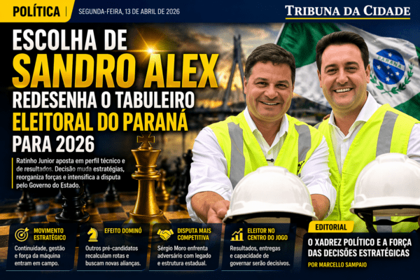 POLÍTICA | ESCOLHA DE SANDRO ALEX REDESENHA O TABULEIRO ELEITORAL DO PARANÁ PARA 2026