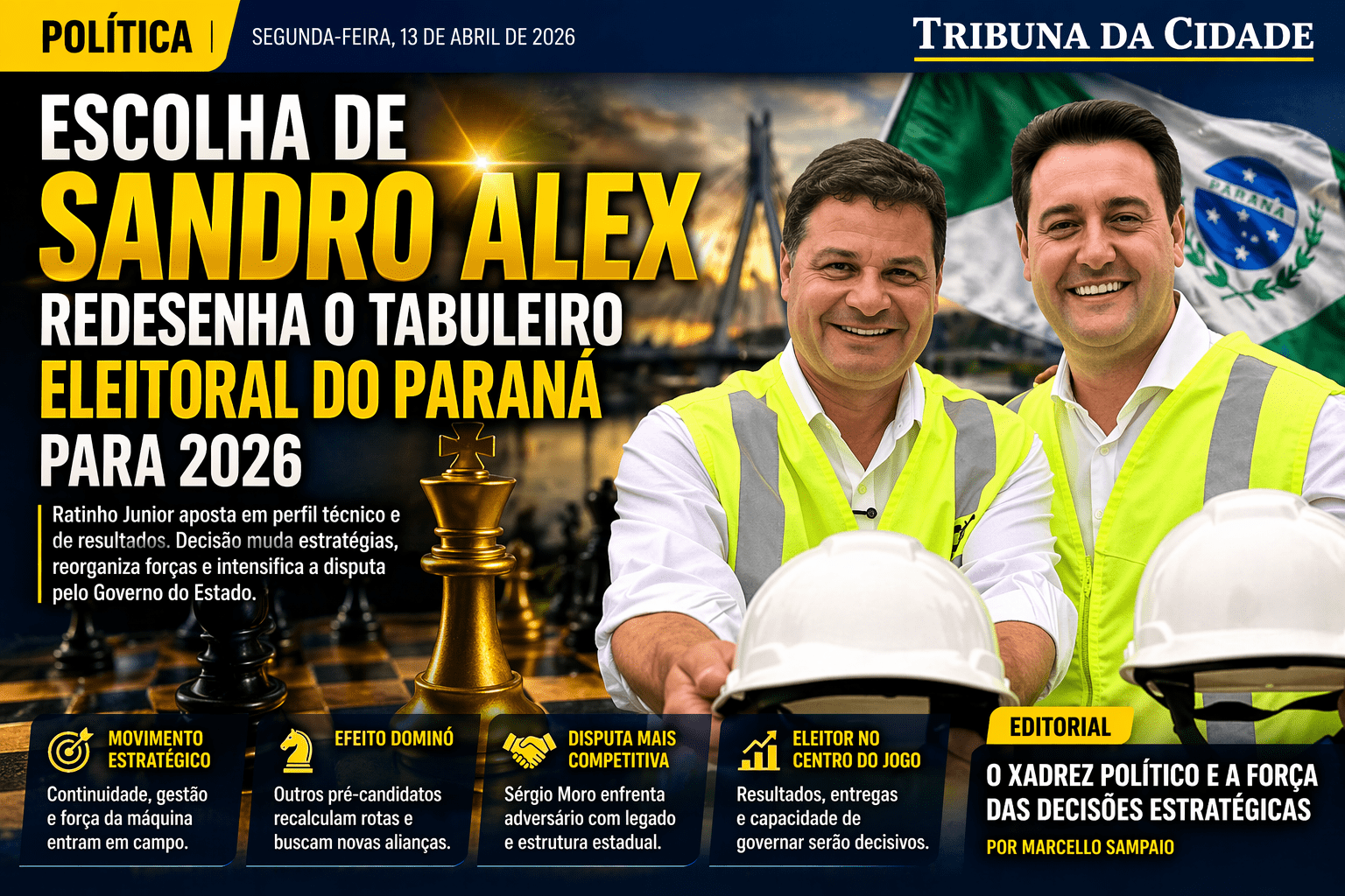 Sandro Alex redefine o tabuleiro eleitoral