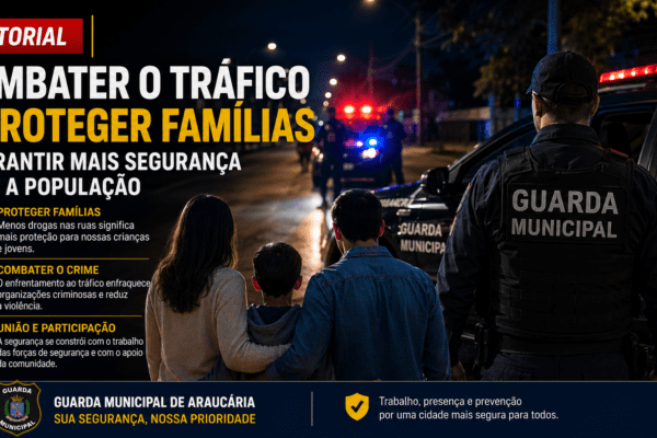 GUARDA MUNICIPAL DE ARAUCÁRIA APREENDE 485 PORÇÕES DE CRACK DURANTE AÇÃO NO BAIRRO CAPELA VELHA